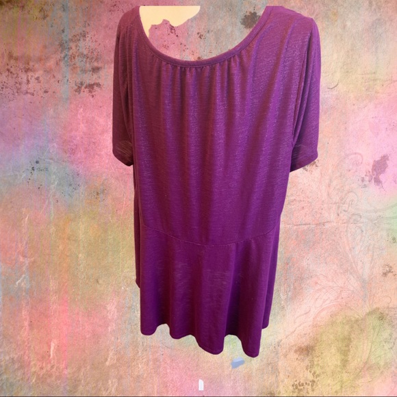 Lane Bryant Purple metallic hi low top 22/24 - Picture 4 of 4